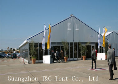 Lều Canopy Lều Thương mại lớn Sử dụng vĩnh viễn với Các bức tường bằng kính sáng suốt