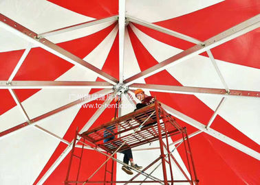 Lều Lãng Mạn Lãng mạn Lưới Lều Lều Nhựa PVC Vỏ Đỏ Ba Chữ Đối với Các Bên Với Tường PVC