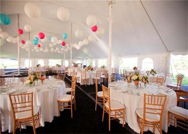 Trắng PVC Tiệc cưới Tents 20x30m Hợp kim nhôm Clear Span Marquee