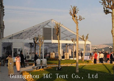 Nhà hàng Or Garden 20x40 Lều của Đảng, Tấm lợp Sự kiện ngoài trời rõ ràng với mái bằng nhựa PVC trong suốt
