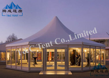 Chùa Shape Thương mại Đảng Tents Tear Resistant Với ​​Light Frame Cấu trúc thép
