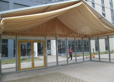 PVC Roof Cover Và Glass Wall Tent Classic Luxury Kenya Tent Với ​​trang trí Đảng