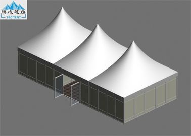 Lều mái nhà kho lớn, khung nhôm đầy màu sắc PVC Wall chùa Gazebo lều cho lễ hội